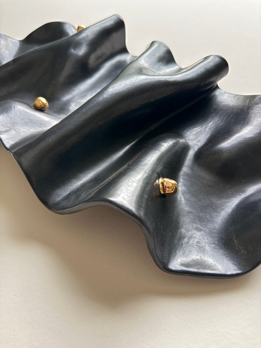 Velvet Black Wall Sculpture