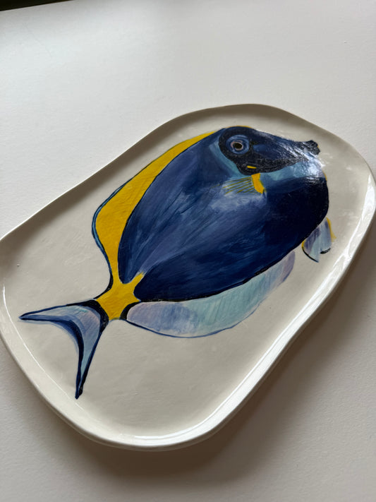 Blue tang fish platter