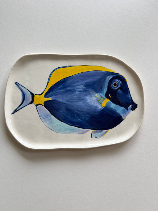 Blue tang fish platter