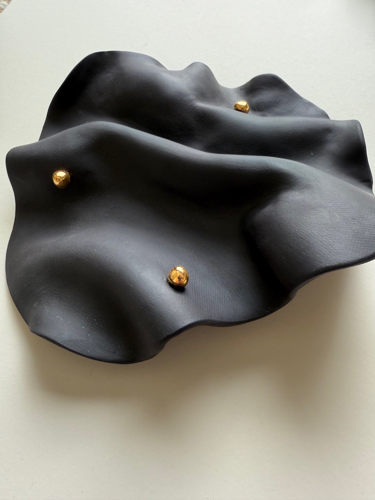 Velvet Black Wall Sculpture - Small